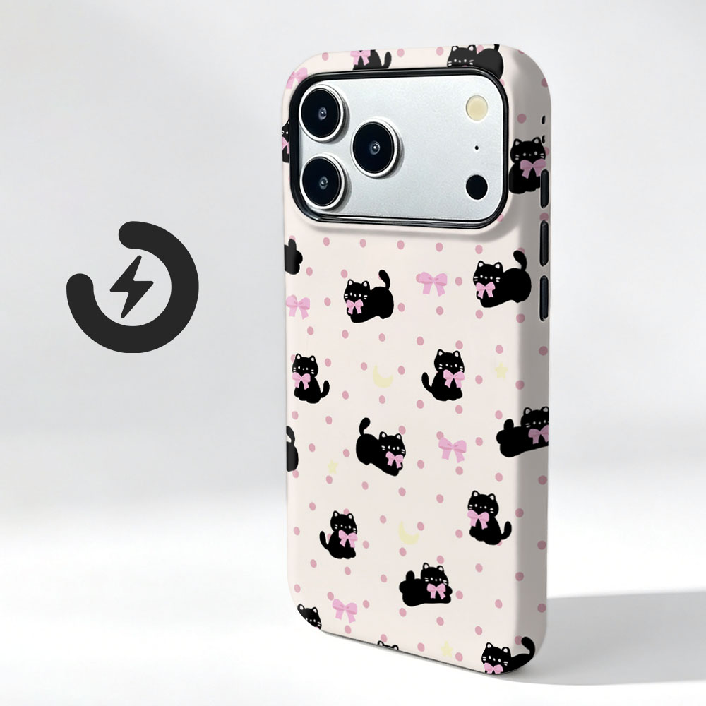 Vivo X200 - Niedliche Katzenmuster-Magnet-Handyhülle für Vivo X100 X200