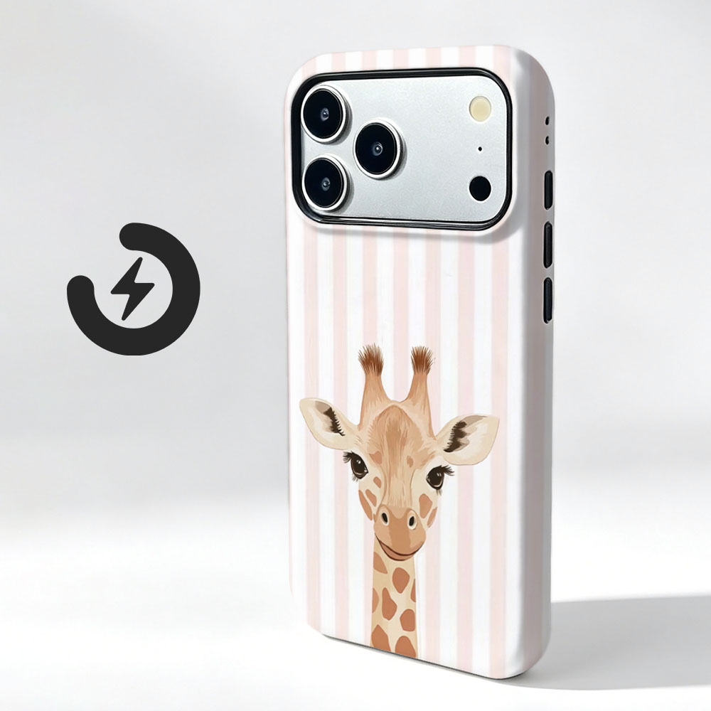 Vivo X200 - Niedliche Handyhülle mit Giraffenmuster und Magnetfunktion