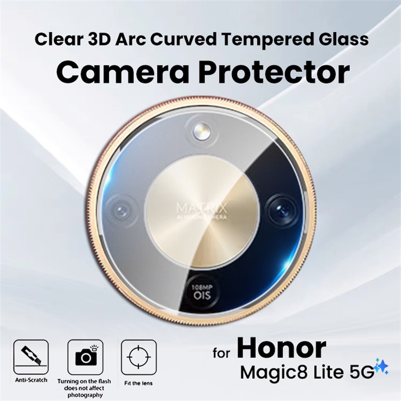 Tempered Glass Screen 9H - 3-1 Stück 3D Klare Gehärtete Glas-Kameralinsen-Schutzfolien