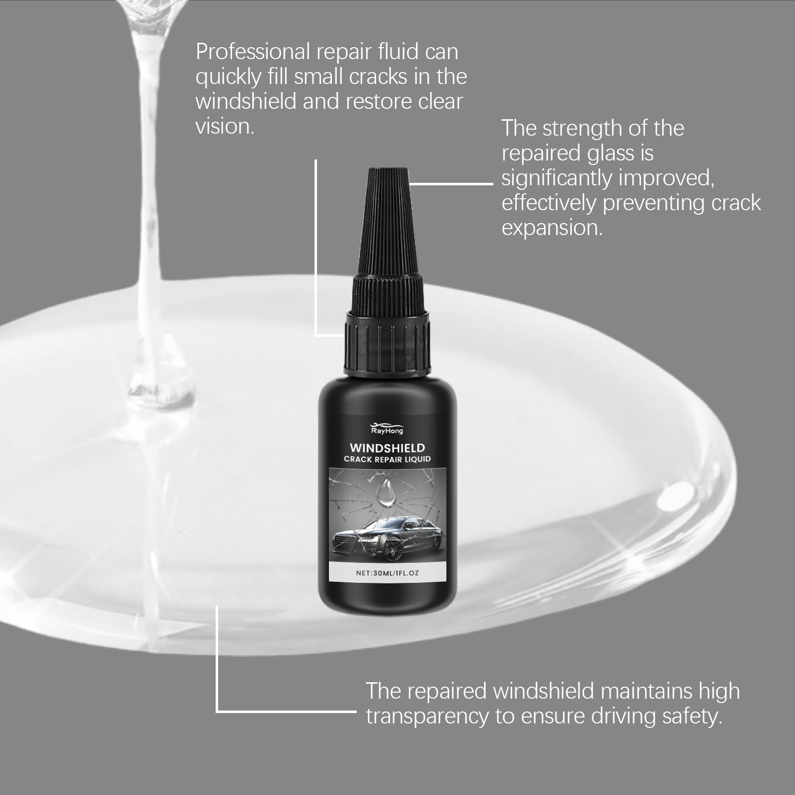 Windschutzscheiben-Reparaturse – Liquid Uv Glue Kit Bewertung und Preis