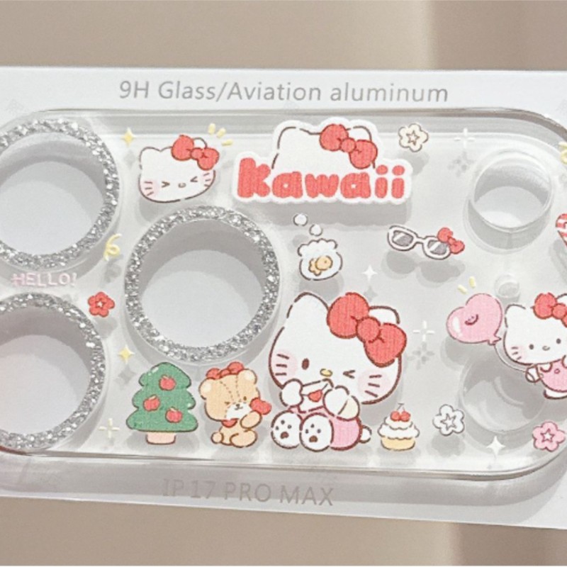 Niedlicher Hello Kitty Glitzer – Tempered Glass Screen 9H Bewertung und Preis