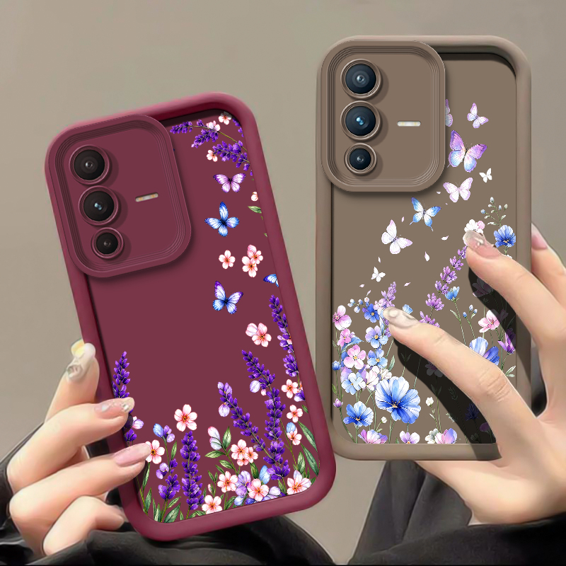 Lavendel-Schmetterlingsmuster- – Vivo V40 Bewertung und Preis