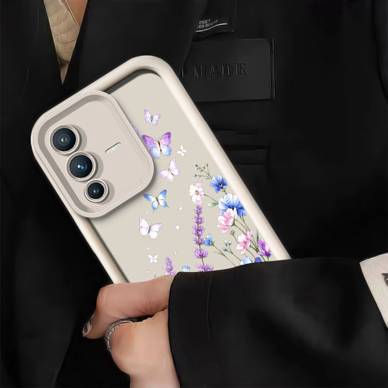 Lavendel-Schmetterlingsmuster- – Vivo V40 Bewertung und Preis